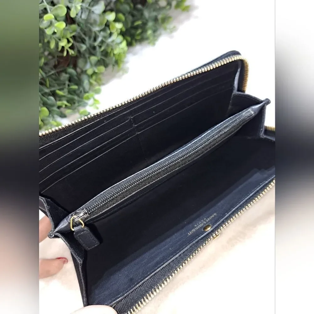 Authentic Saint Laurent Zipper Wallet - Picture 5 of 14
